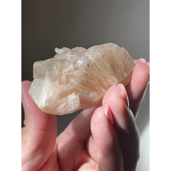 High Grade Peach Stilbite Specimen with Apophyllite - Picture 6 of 9